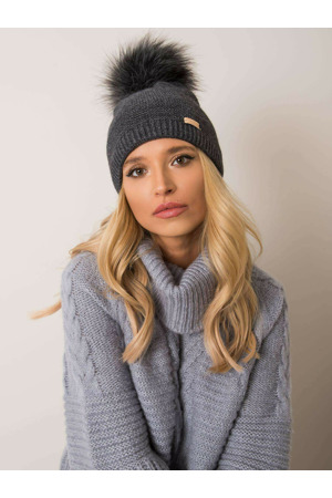 Dámská čepice.69 tmavě šedá