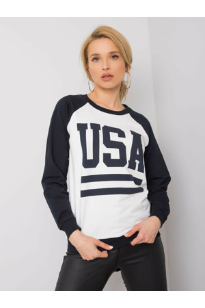 Mikina DS BL 1111.06P tmavě modrá a bílá