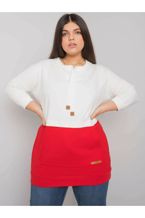 Mikina RV BL 6845.51P bílá a červená