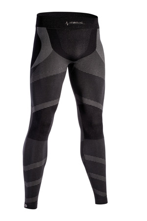 Dlouhé pánské funkční kalhoty IRON-IC - černo-šedá Barva: Černá, Velikost: