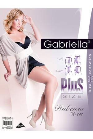 Punčochové kalhoty Gabriella Rubensa Plus Size 161 6-7 20 den