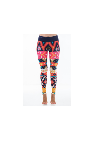 Dámské fitness legíny Six Deuce Aztec - multicolor - Litex