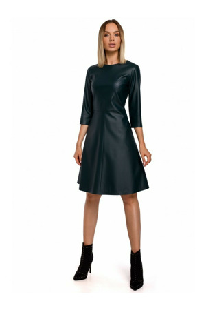 Šaty z umělé kůže M541  - Moe