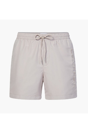 Pánské koupací kraťasy - KM00718 ABM - béžová - Calvin Klein