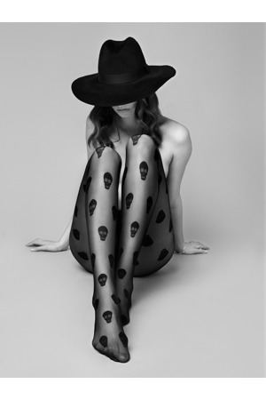 Dámské punčochové kalhoty AGENT SKULLY - 20 DEN