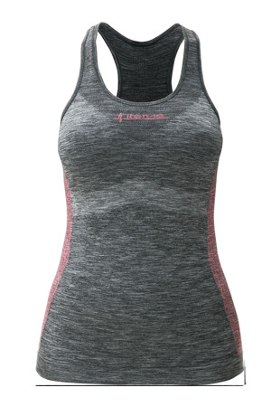 Dámské sportovní tílko IRON-IC - šedo-růžová Barva: Grigio VS, Velikost: