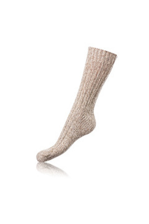 Zimní unisex ponožky NORWEGIAN STYLE SOCKS - BELLINDA - béžová