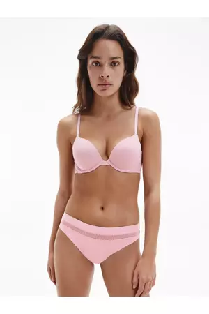 Plunge push up podprsenka QF5613E  7Z2 růžová - Calvin Klein