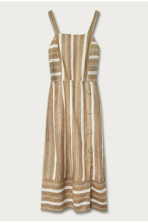 Hnědé bavlněné šaty (345ART)