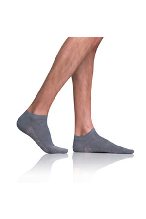 Krátké pánské bambusové ponožky BAMBUS AIR IN-SHOE SOCKS - BELLINDA - šedá