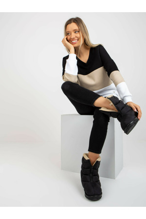 Mikina RV BL 8377.89 černá a béžová