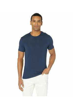 Pánské ultra-soft tričko NM1658E C9K královská modrá - Calvin Klein