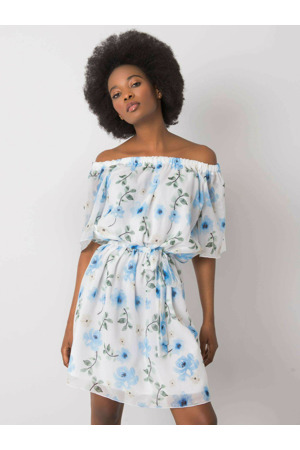 Šaty LK SK 508208.65P bílá a modrá