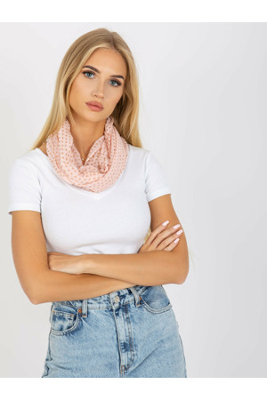 Dámská tunelová šála AT CH BF48181 světle růžová