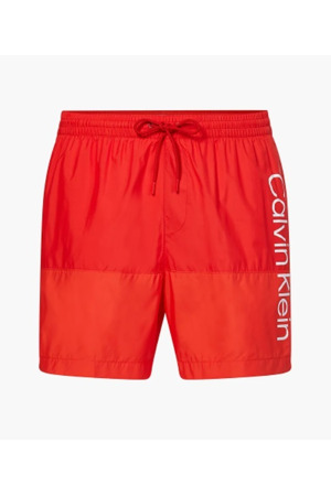 Pánské koupací kraťasy - KM00729 XNL - červená - Calvin Klein