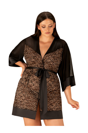 Dokonalý župan Allunes peignoir 2XL/3XL - Obsessive