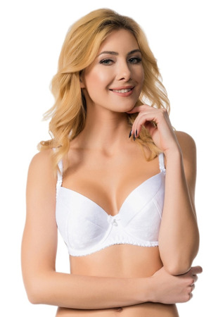 Vyztužená dámská podprsenka FULL CUP BIANCO 01056