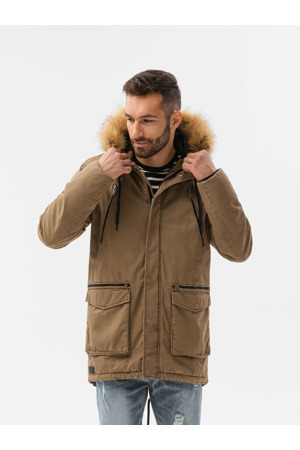 Pánská bunda Ombre Jacket C512 Béžová