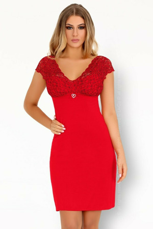 Vzrušující košilka Crossina red - LivCo Corsetti