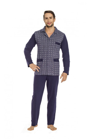 Rozepínané pánské pyžamo Luna 797 M-2XL