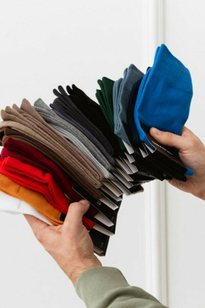 Hladké ponožky k obleku 056