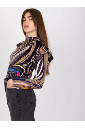 Halenka DHJ BZ 6533C.90 černá a béžová