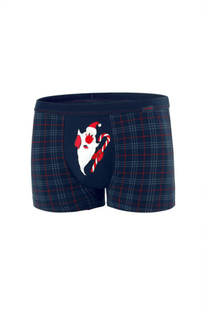Boxerky Santa Claus 007/61 Navy Blue - Cornette