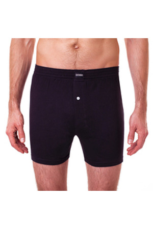 Volné pánské bavlněné boxerky COTTON BOXER - BELLINDA - černá