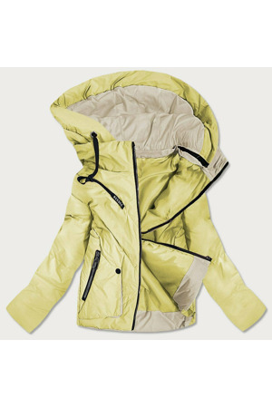 Žlutá dámská oboustranná bunda (0955#)