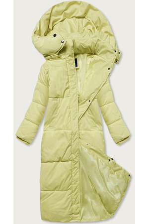 Dlouhá žlutá dámská zimní bunda (AG3-3031)