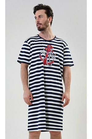 Pánská noční košile s krátkým rukávem Kotva