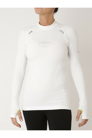Unisex funkční tričko s dlouhým rukávem UP IRON-IC 1.0 - bílé Barva: Bílá, Velikost: