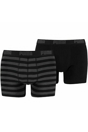 Pánské boxerky Stripe 1515 2Pack 591015001 200 Black/grey - Puma