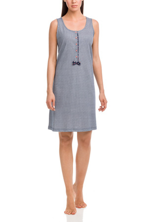 Dámská noční košile 12407-180 modrobílá - Vamp