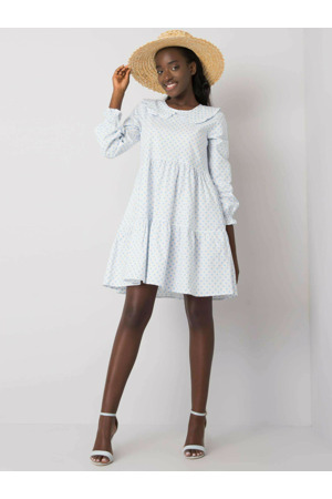 Šaty 123 SK 187576.40P bílá a modrá