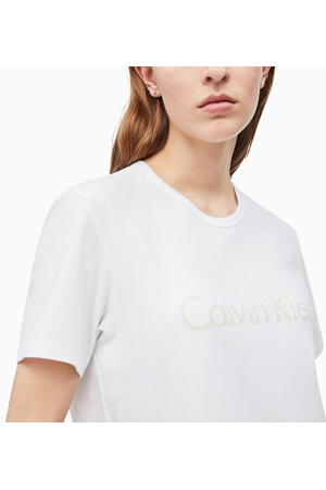 Dámské tričko QS6105E-WPZ bílá - Calvin Klein