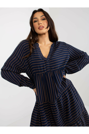 Šaty D73771M30361A2 tmavě modré