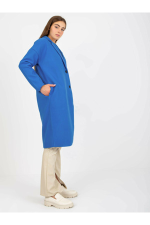 Dámský kabát TW EN BI 7298 1.15 tmavě modrý