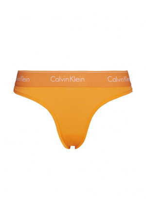 Kalhotky QF1671E-6TQ oranžová - Calvin Klein