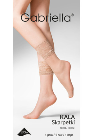 Silonkové ponožky s krajkou KALA