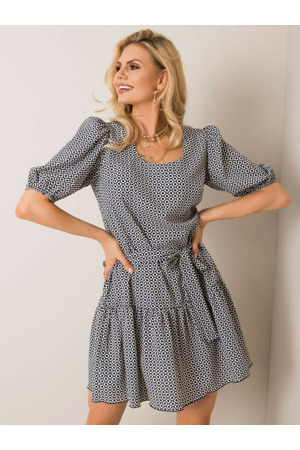 Šaty LK SK 508151.34P bílá a tmavě modrá