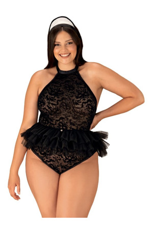 Elegantní kostým Frilles 2XL/3XL - Obsessive