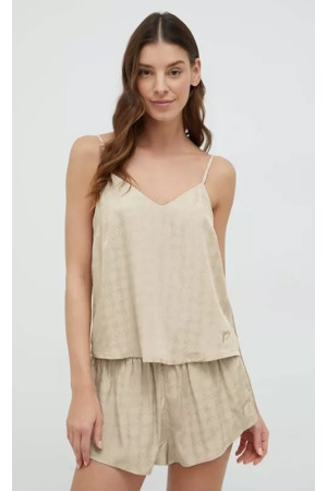 Dámské pyžamo O2BX06WEUZ0 F151 béžová - Guess