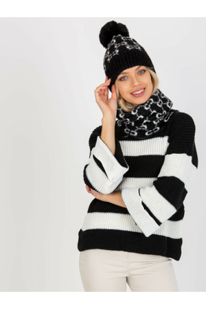 Dámská čepice AT CZ CM 319 černá a bílá