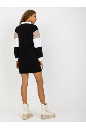 Dámské šaty RV SK 8072 černá a béžová