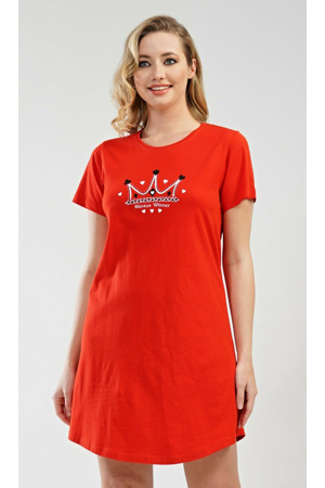 Dámská noční košile s krátkým rukávem Koruna