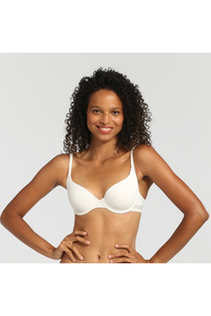 Dámská hladká vyztužená podprsenka DIM INVISIFREE PADDED BRA - DIM - smetanová