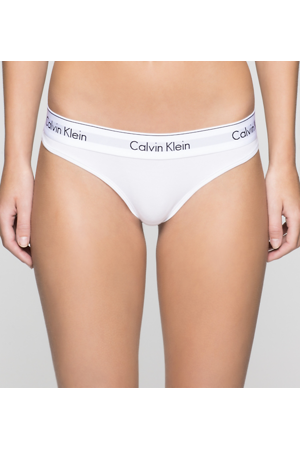 Tanga F3786E-100 bílá - Calvin Klein
