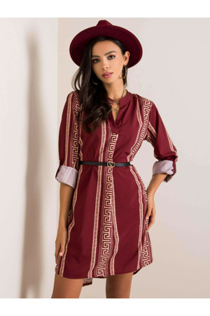 Šaty DHJ SK 5766D.13 bordó