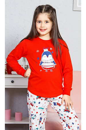 Dětské pyžamo dlouhé Tučňák velký